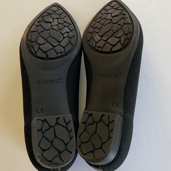 VIONIC Dahlia Knit Flats Black & Tan Size 7 - Picture 6 of 8